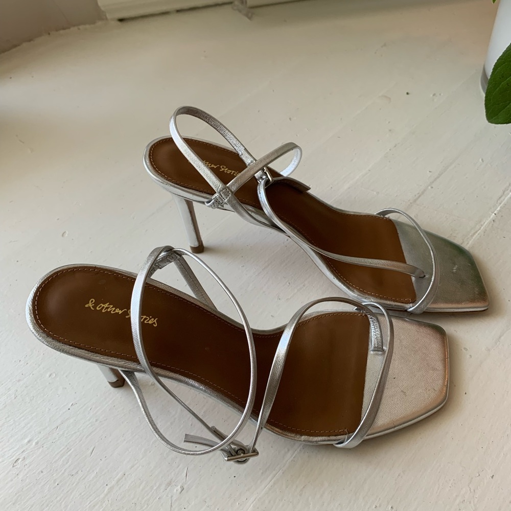 &other stories silver heels. 90’s style.